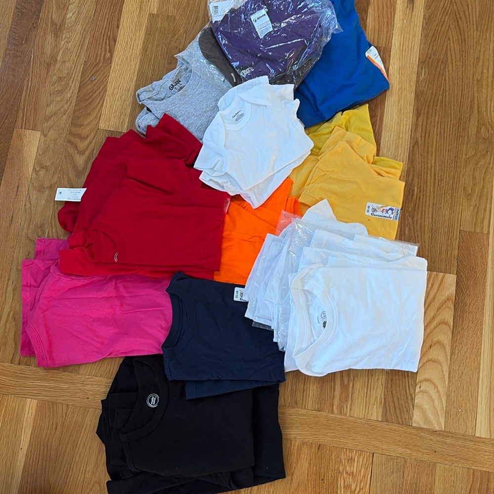 Large Lot of Blank Children’s Shirts